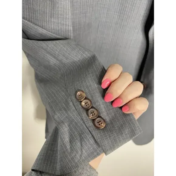 Lauren Ralph Lauren Men’s Wool Single Breasted Blazer Gray Size 52R Two Button - Picture 4 of 13